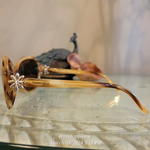 Tiffany & Co TF4068 SunglasseDaisy Mother of Pearl Havanah Tortoise Luxury #51 - Picture 7 of 15